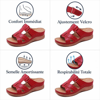 Sandales à semelle épaisse et brides croisées